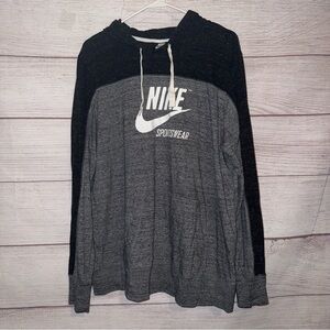 Nike Sportswear Women’s Black and Gray Hoodie